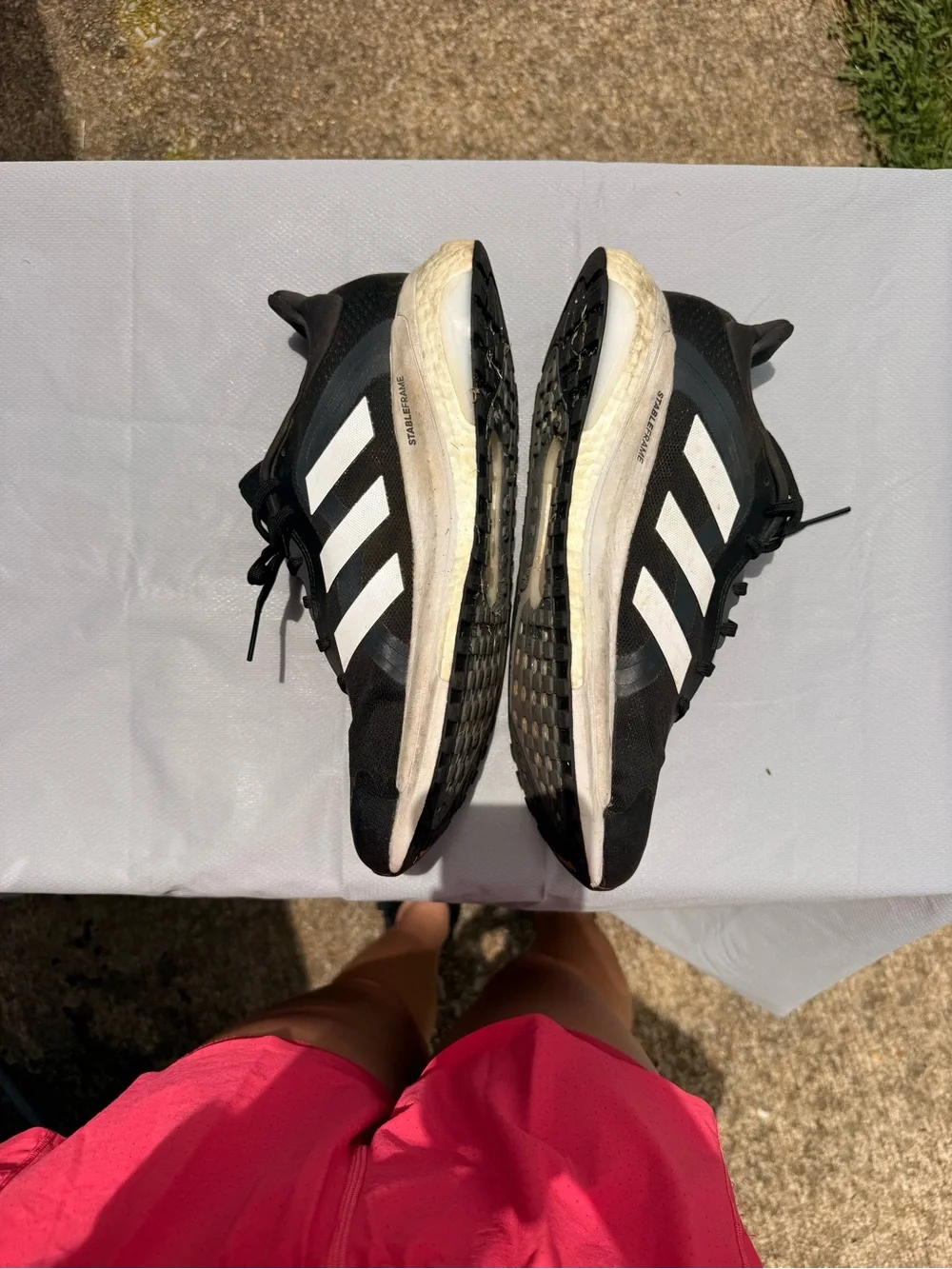 adidas Black and White Men's Athletic Sneakers